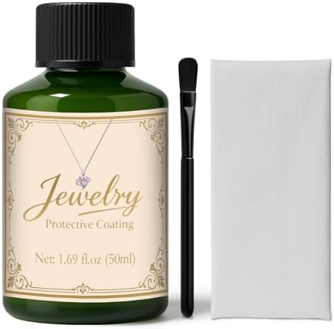 50ml Jewelry Protective Coating, Jewelry Sealant Tarnish Protection Maintain Brilliant Luster, Against Wear & Oxidation, Suitable for Metals, Gemstones