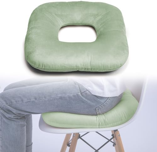 Donut Pillow for Tailbone Pain Relief, Wheelchair Cushion for Hemorrhoids and Bed Sores, Pregnancy, Donut Pillow Suitable for Office, Long Travel, Car and Home Sofa