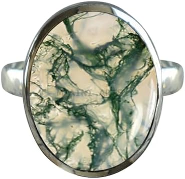 Solid 925 Sterling Silver Ring for Women & Men, Amethyst Ring Gemstone Unique Handcrafted Ring (US Size 5)