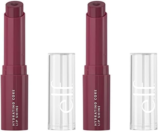 e.l.f. Hydrating Core Lip Shine, Delightful (Pack of 2)