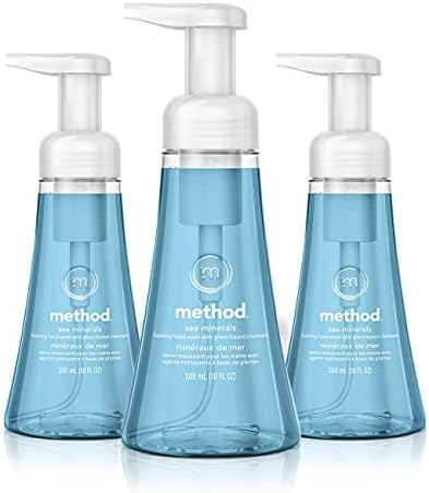 Method Foaming Hand Soap, Sea Minerals, Paraben and Phthalate Free, Biodegradable Formula, 10 fl oz (Pack of 3)