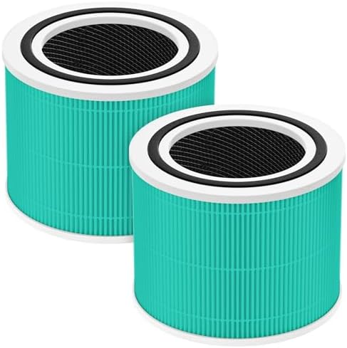 2 Pack Core 300 Replacement Filter for LEVOIT Core 300 and Core 300S Air Purifier, 3-in-1 Core 300 Toxin Absorber Filter Efficiency Activated Carbon Filtration System, Core 300-RF-TX