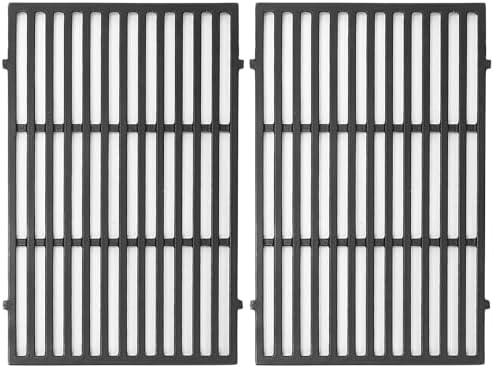 Uniflasy 19.5 inch Grill Grates for Weber Genesis 300 Series, Genesis E310 E320 E330 S310 S320 S330 EP310 EP320 EP330 Grill Parts for Weber 7524, 7528 Cast Iron Grill Grates (19.5" x 12.9" Each)