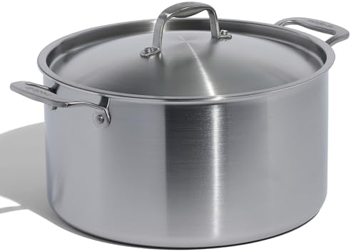 Made In Cookware - 12 Quart Stainless Steel Stock Pot With Lid - 5 Ply Stainless Clad - Professional Cookware - Crafted in Italy - Induction Compatible