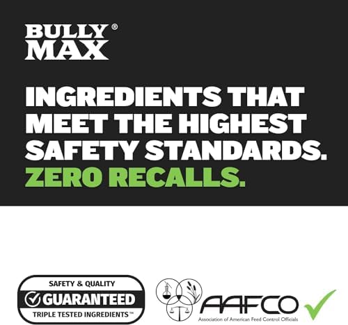 Bully Max 25/11 High Protein & Low Fat Dry Dog Food for Puppies & Adult Dogs - Chicken-Free Lamb Flavor - Natural Puppy Food for All Ages, Small and Large Breeds - 10lbs (2 Bags, 5 lbs Each)