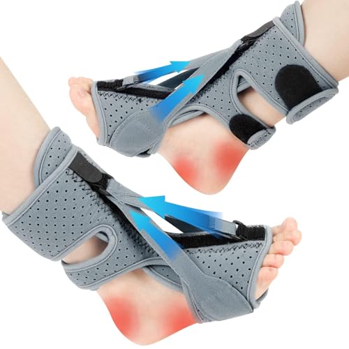 Plantar Fasciitis Night Splint,Upgrade 3 Adjustable Plantar Fasciitis Relief Brace,Adjustable Aluminum Bar Inside,for Pain Relief Fasciitis,Achilles Tendonitis,Foot Drop with Women Men