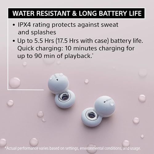 Sony LinkBuds Truly Wireless Earbud Headphones with an Open-Ring Design for Ambient Sounds and Alexa Built-in, Bluetooth Ear Buds Compatible with iPhone and Android, Gray