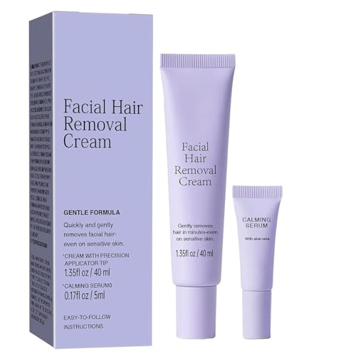 Hydrateology Facial Hair Removal, Hydrateology, Hydratology Facial Hair Remover, Luuma Hair Removal Cream, Gentle Hairs Removers, Long-Lasting Depilatory Cream for All Skin Types