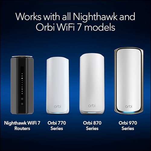 NETGEAR WiFi 7 Wall Mount Kit (RBEWMB-10000S) – Compatible with All Nighthawk WiFi 7 Routers and Orbi WiFi 7 Mesh Systems, Black