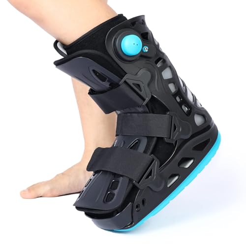 Inflatable Walker Boot, Air Cam Walker Fracture Boot, Short Walker Brace Walking Boot Orthopaedic Boot for Sprained Ankle, Foot Pain Recovery, Stress Fracture, Broken Foot, Achilles Tendonitis L4360 (X-Large)
