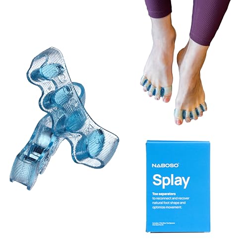 NABOSO Splay - Gel Toe Stretcher, Separator and Straightener for Correction of Bunions, Hammer Toes and Restore Natural Foot Shape