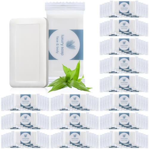 Kacctyen 800 Pcs 0.35oz Mini Bar Soap Bulk Individually Wrapped Bulk Hand Hotel Soap Bars Travel Size Toiletries for Vacation Hospitality Guest Bathroom Rentals