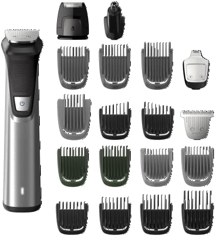 Philips Multi Groomer All-in-One Trimmer 23 Piece Grooming Kit, Trimmer for Beard, Head, Body, and Face Series 7000