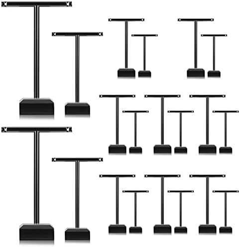 Acrylic Earrings Display Holder T-bar Earrings Stand Holder Tree Stand Countertop Hanging Jewelry Organizer for Necklaces Bracelet