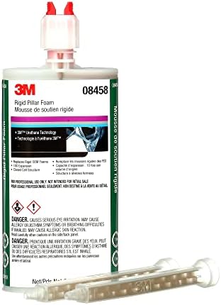 3M Rigid Pillar Foam 08458, Urethane, High Performance, Expanding, 200 mL Cartridge