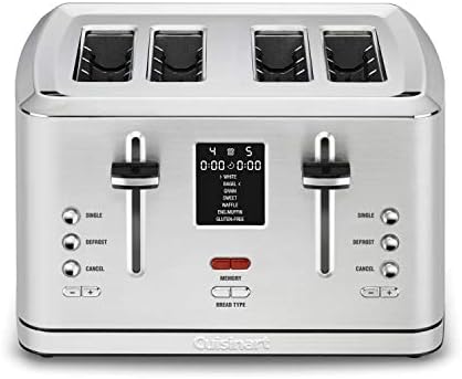 Cuisinart CPT-740 4-Slice Digital MemorySet Toaster, Stainless Steel, Silver