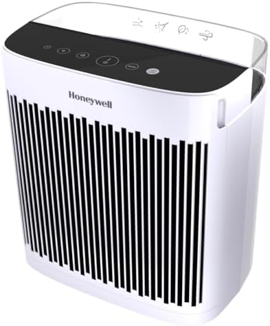 Honeywell InSight HEPA Air Purifier with Air Quality Indicator for Medium-Large Rooms (190 sq ft), White - Wildfire/Smoke, Pollen, Pet Dander, and Dust Air Purifier