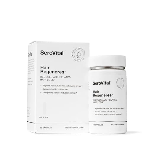 SeroVital Hair Regeneres - Formulated For Women Seeking Enhanced Hair Growth - Supports Noticeable Decrease in Age-Related Hair Loss and Shedding - (60 Count)
