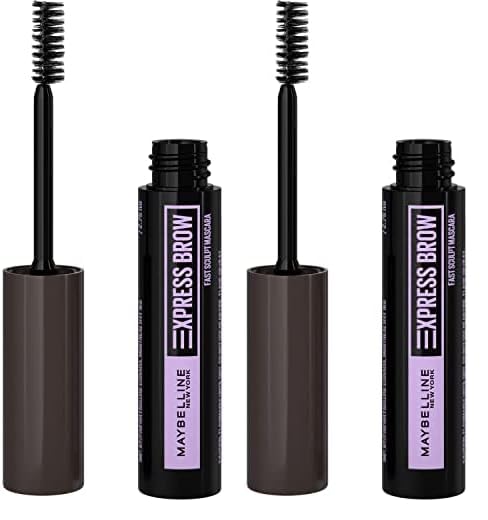 Maybelline Brow Fast Sculpt, Shapes Eyebrows, Eyebrow Mascara Makeup, Black Brown, 0.09 Fl. Oz. (Pack of 2)