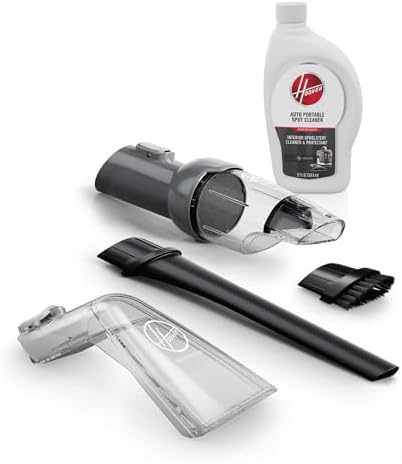 Hoover CleanSlate 5-Piece Interior Car Cleaning Kit, Compatible with Hoover Spot & Carpet Cleaners, Removes Wet & Dry Messes, Includes Auto Cleaning Solution for Upholstery and Carpeted Floor Mats