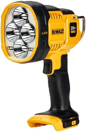 DEWALT 20V MAX LED Work Light, Handheld Spotlight with 508 Yard Distance, Pivoting Head, 1500 Lumens, Cordless, Battery Not Included (DCL043)