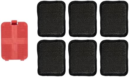 BQ03 Grill Brush Replaceable Cleaning Head, Safe Bristle-Free BBQ Cleaning Tool, Barbecue Grill Cleaner, 6 Pcs Refill, Only for BQ03