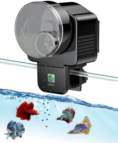 Pawfly Automatic Fish Feeder for Aquarium Auto Vacation Timer Fish Fee ...