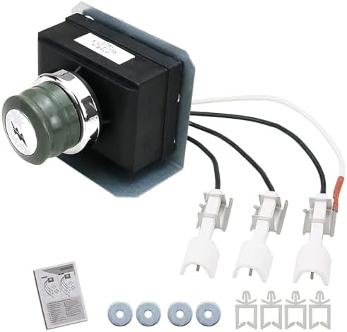1836-13 7628 Grill Igniter Kit for Weber Genesis 310, Genesis 320 Gas Grills with Front Mounted Control (2011 - Newer), Electronic Igniter Kit for Weber Genesis 300 Series