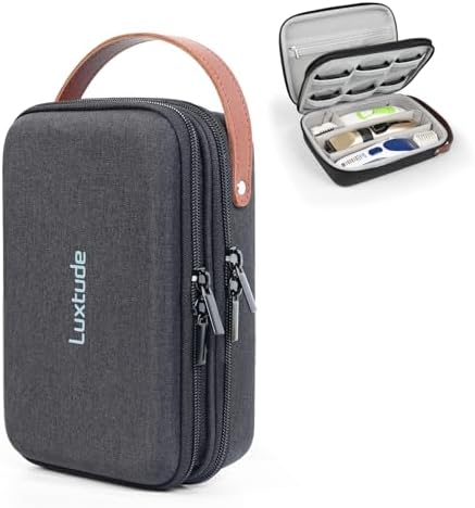 Luxtude Hair Clipper Case Travel, Portable Barber Case, Barber Bags for Clippers and Supplies, Clipper and Trimmer Cases, Barber Accessories for Wahl 5Star/Hatteker/Oneisal/Andis Grooming Kits