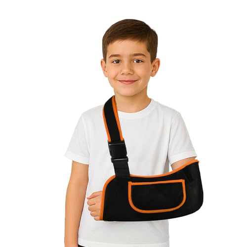 kids arm sling, Lightweight & Breathable Medical Sling with Adjustable Shoulder Strap, Shoulder Mesh Immobilizer Slings for Elbow Injury/Torn Rotator Cuff/Wrist Injury/Surgery.Right or Left