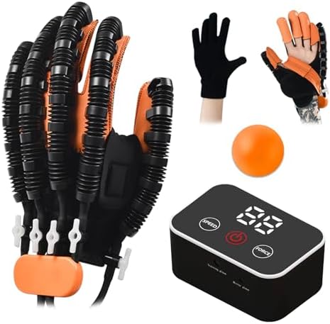 Rehabilitation Robot Gloves, Finger Exerciser for Stroke Recovery Hand Glove Equipment Hand Function Rehabilitation