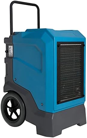 MOUNTO 310 Pints LGR Commercial Dehumidifier with Built-In Pump and Drain Hose – Portable, Heavy-Duty Dehumidifier with Wheels for Basements, Garages, Home, and Job Sites (Blue)