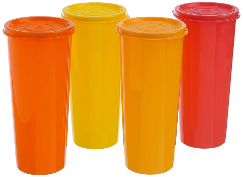 Tupperware 16 oz Tumbler Set of 4 in Tropical Water