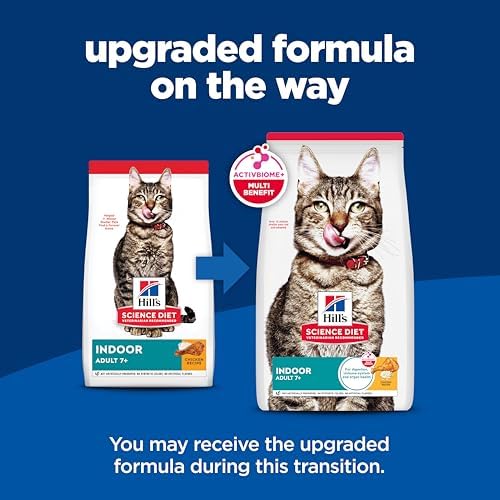 Hill's Science Diet Indoor, Senior Adult 7+, Easy Litter Box Cleanup, Dry Cat Food, Chicken Recipe, 3.5 lb Bag