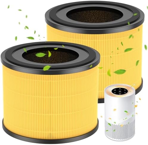2 Pack AP-S0610L Pet Care Replacement Filter, Compatible with MOOKA AP-S0610L Air Purifier, H13 True HEPA Filter, 3-Stage Filtration System, Designed for Pet Odors, Smoke, Dander, Pollen
