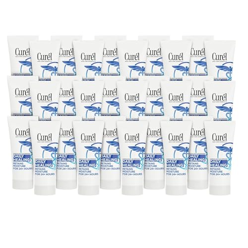 Curel Daily Healing Body Lotion for Dry Skin, Dermatologist Recommended Hydrating Body Lotion with Advanced Ceramides Complex 1 Oz, Pack of 30