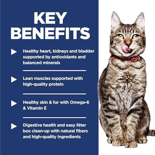 Hill's Science Diet Indoor, Senior Adult 7+, Easy Litter Box Cleanup, Dry Cat Food, Chicken Recipe, 3.5 lb Bag