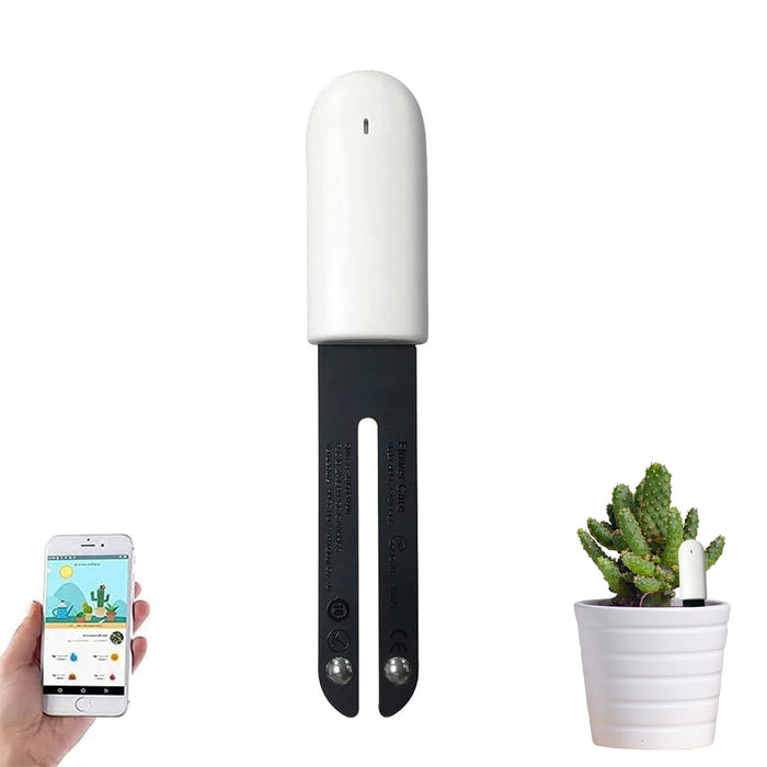 Sinbeda Soil Moisture Meter 4 in 1, Plant Water Monitor, Automatically detect Moisture/Temperature/Light/Fertility,Can Connect to Mobile Phone via Bluetooth,Hygrometer Sensor for Indoor Plants (1pc)