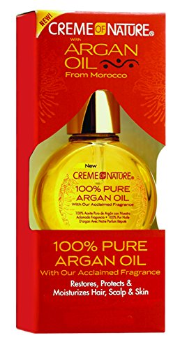 Creme of Nature, 100% Pure Argan Oil From Morocco, Restores, Protects and Moisturizes Hair, Scalp & Skin, 1 Fl Oz