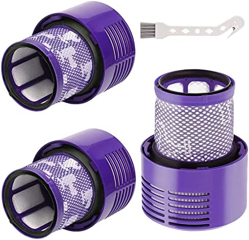 3 Pack V10 Filters Replacement Parts Compatible with Dyson V10 Cyclone Series, Cyclone V10 Absolute, Cyclone V10 Animal, V10 Total Clean, SV12, Replace Part No. 969082-01