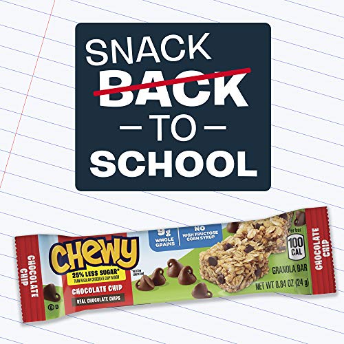Quaker Chewy Granola Bars, 25% Less Sugar, 2 Flavor Variety Pack, (18 Pack)