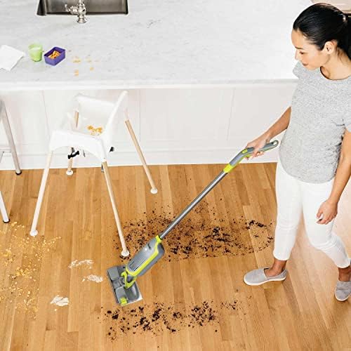 Shark VC205 VACMOP Pro Max Cordless Hard Floor Vacuum Mop with Disposable Pad Cleaning Solution, Shark Vc205 -Green / Gray (Renewed)