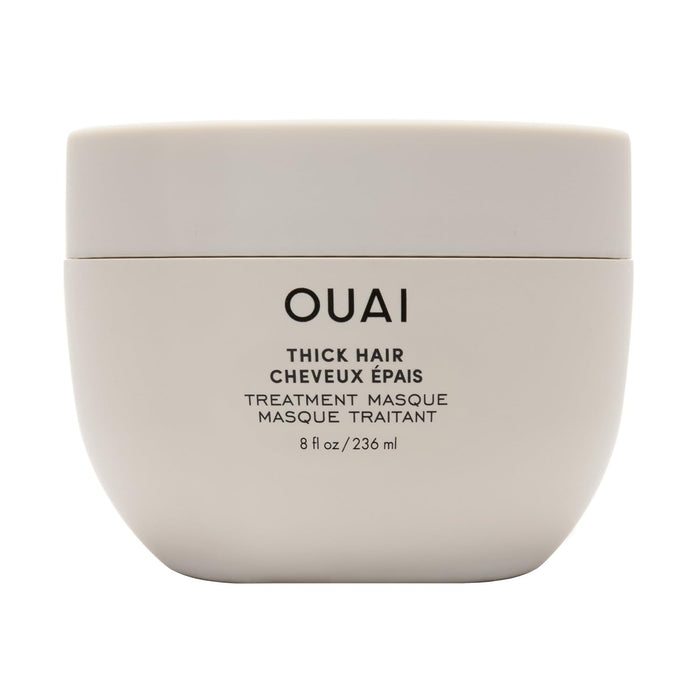 OUAI Thick Hair Mask - Deep Conditioning Hair Mask with Almond Oil, Olive Oil, & Hydrolyzed Keratin to Restore Damaged Strands - Phthalate & Paraben Free (8 fl oz)