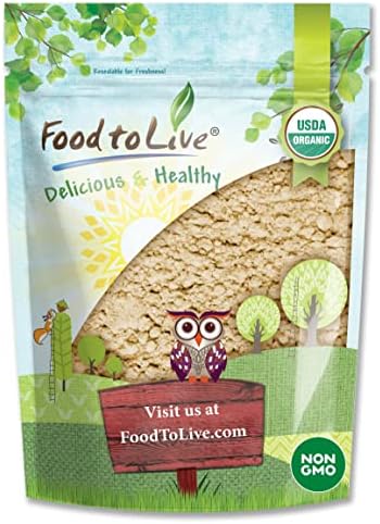 Organic Sacha Inchi Powder, 1 Pound - Non-GMO, Kosher Inca Nut Powder, Raw Vegan Protein Powder, Rich in Omega-3, Bulk