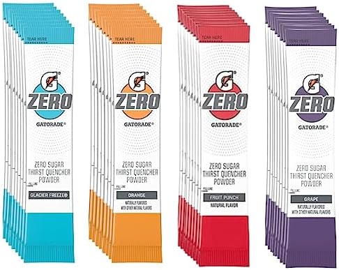 G Zero Powder - Individual Packets Variety Pack, Assorted Flavors - (40 Packets)