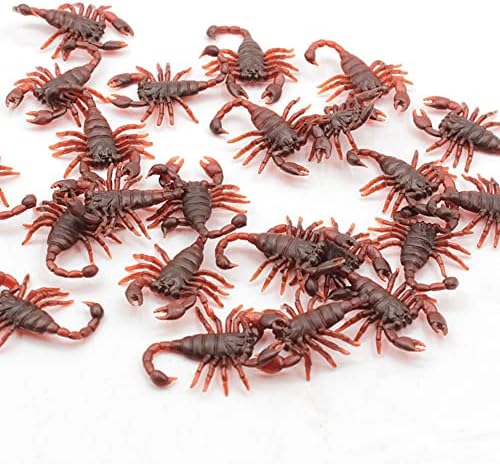 30pcs Fake Scorpions Plastic Fake Bugs Insects Halloween April Fools Christmas Party Gags Gifts Pranks for Adults