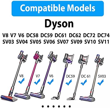 Charger for Dyson Cordless Vacuum V6 V7 V8 DC58 DC59 DC61 DC62 SV03 SV04 SV05 SV06 SV07 SV09 Absolute Animal Fluffy Motorhead Vacuum Power Supply, 26V 0.78A AC DC Adapter, UL Listed, 6FT Power Cord