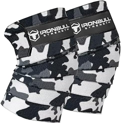 Knee Wraps for Weightlifting - 80" Elastic Knee Straps for Squats and Weight Lifting - Lifting Knee Wraps for Strength & Compression Wrap - Knee Support for Squatting, Powerlifting, Gym