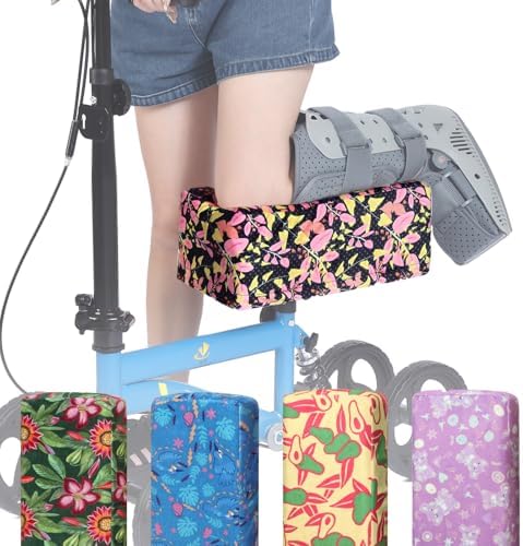 Knee Scooter Cushion 2" thick Memory Foam Knee Scooter Pad for Comfort w/Removable Cover Walker/Roller Accessories fits Most Models