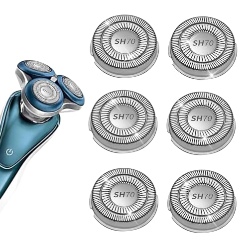 SH70/71 Replacement Heads Blades Fit for Philips Norelco Series 7000, New Upgraded SH70 Double Blades for norelco 7000 Replacement Heads